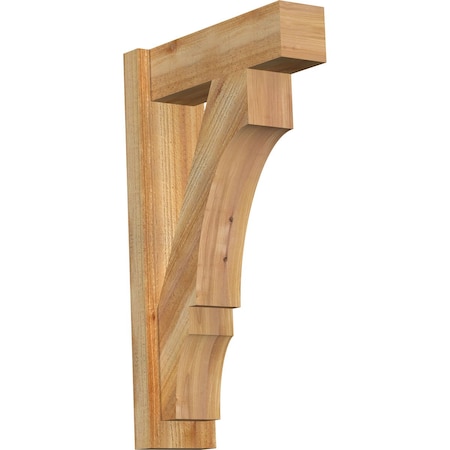 Balboa Block Rough Sawn Outlooker, Western Red Cedar, 6W X 18D X 30H